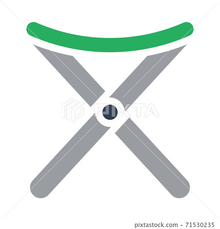 Icon Of Fishing Folding Chair 71530235