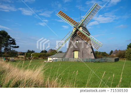Windmill, Nebel, Amrum, Germany Windmill, Nebel, Amrum, Germany 71530530
