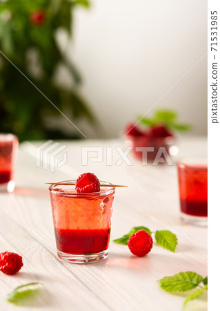 Raspberry alcoholic shots Raspberry alcoholic shots 71531985