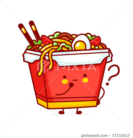 Cute funny happy wok noodle box Cute funny happy wok noodle box 71532017