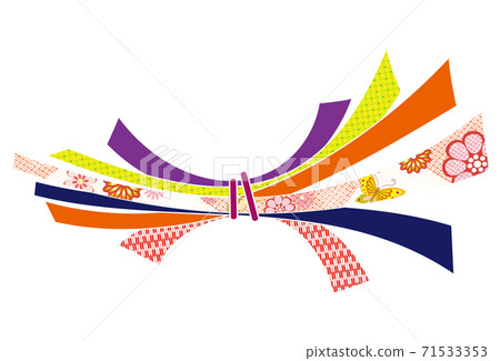 捆綁的Toshito新年賀卡背景材料 71533353