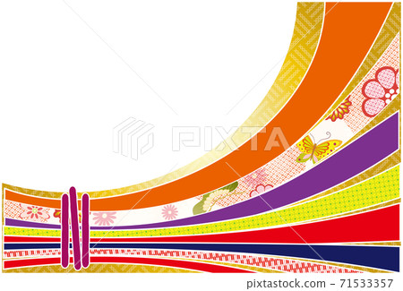 捆綁的Toshito新年賀卡背景材料 71533357