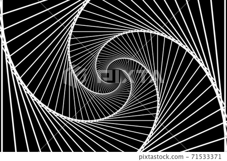 Rotating concentric squares, Square optical illusion pattern - black and white, Geometric abstract background 71533371