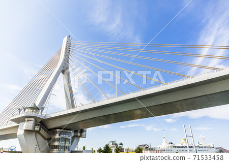 Aomori and Aomori Bay Bridge, Aomori City, Aomori Prefecture 71533458