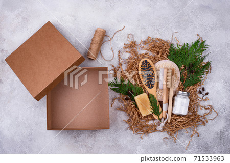 Christmas care package with sustainable gift 71533963