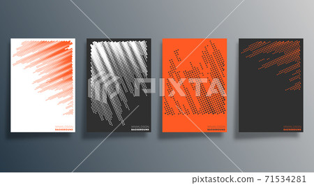 Minimal halftone design for flyer, poster, brochure cover, background, wallpaper, typography or other printing products. Vector illustration Minimal halftone design for flyer, poster, brochure cover, background, wallpaper, typography or other printing products. Vector illustration 71534281