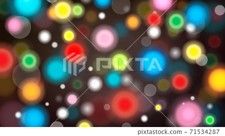 Colorful ball bokeh effect, beautiful background 71534287