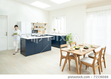 Dining kitchen interior image Dining kitchen interior image 71536088