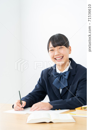 Junior high school, high school, female, study, examination, education, learning Junior high school, high school, female, study, examination, education, learning 71536610