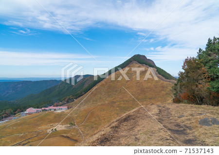 Two bosses seen from the vicinity of the summit of Kameyama (Soni plateau) 71537143