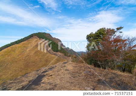 Two bosses seen from the vicinity of the summit of Kameyama (Soni plateau) 71537151