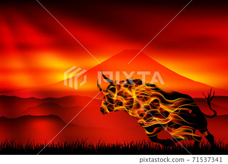 Japanese New Year's card Zodiac background Japanese New Year's card Zodiac background 71537341
