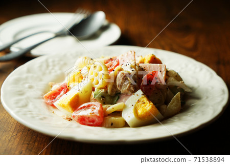 3 types of macaroni salad 3 types of macaroni salad 71538894