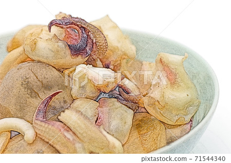 Homely and simple homemade "simmered taro and squid" colored pencil drawing style 71544340