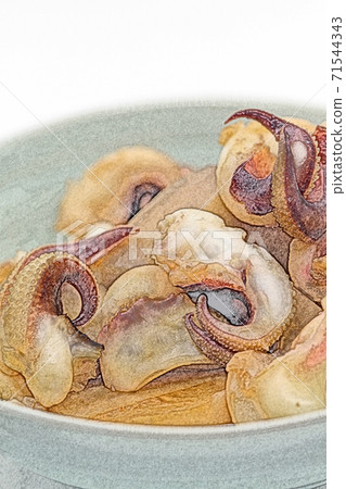 Homely and simple homemade "simmered taro and squid" colored pencil drawing style 71544343