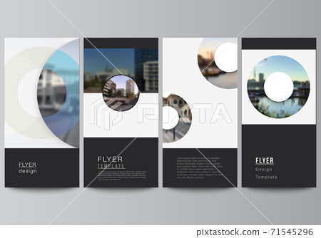 Vector layout of flyer, banner templates for website advertising design, vertical flyer design, website decoration backgrounds. Background template with rounds, circles for IT, technology. Vector layout of flyer, banner templates for website advertising design, vertical flyer design, website decoration backgrounds. Background template with rounds, circles for IT, technology. 71545296