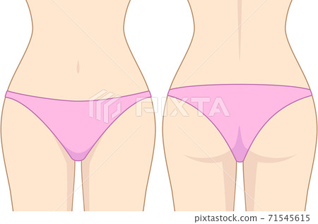 女人的腰部（有線條） 71545615