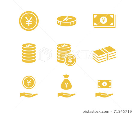貨幣/日元圖標集/金融/經濟/商業/貨幣/票據/現金/簡單/馬克/硬幣 貨幣/日元圖標集/金融/經濟/商業/貨幣/票據/現金/簡單/馬克/硬幣 71545719
