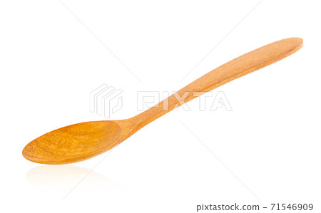Wooden spoon isolated on white background. Wooden spoon isolated on white background. 71546909