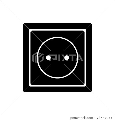 Socket icon on white. Socket icon on white. 71547953