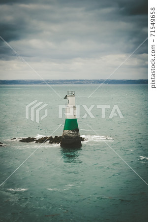 Lighthouse and seascape in Brittany, France Lighthouse and seascape in Brittany, France 71549658