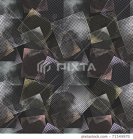 Abstract seamless chaotic pattern with urban... - Stock Illustration ...