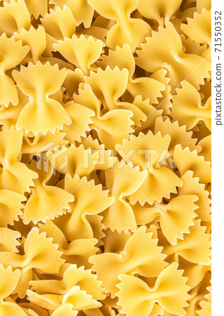 Traditional italian farfalle pasta 71550352