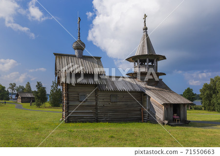 Famous wooden buildings on the island Kizhi Russia 71550663