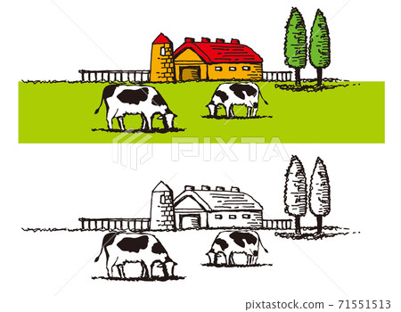 牧場的插圖 71551513