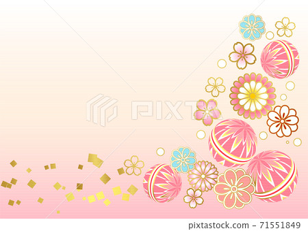 Watercolor style Hinamatsuri background Horizontal vector arrangement adjustable 71551849