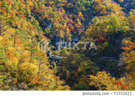 Naruko Gorge in autumn colors Naruko Gorge Miyagi Prefecture 71552025