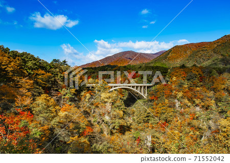 Naruko Gorge in autumn colors Naruko Gorge Miyagi Prefecture Naruko Gorge in autumn colors Naruko Gorge Miyagi Prefecture 71552042
