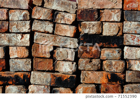 folded old red brick background. High quality photo folded old red brick background. High quality photo 71552390