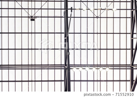 lights on a building metal structure with a window lights on a building metal structure with a window 71552910