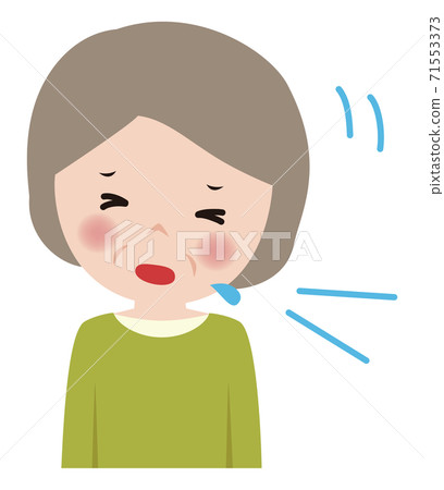 女性可愛高級字符吱吱寒冷 71553373