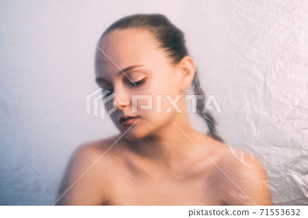female beauty defocused woman portrait wrinkled female beauty defocused woman portrait wrinkled 71553632