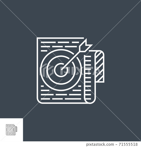 Target Keywords Line Icon Target Keywords Line Icon 71555518