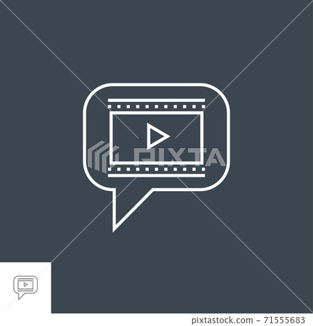 Video Marketing Line Icon 71555683
