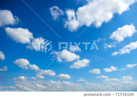 blue sky with cloud in bright morning. 71558108