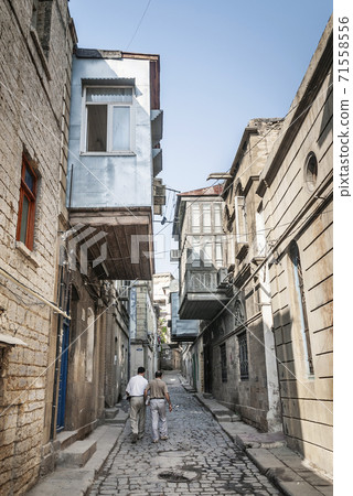 baku city old town street in azerbaijan baku city old town street in azerbaijan 71558556