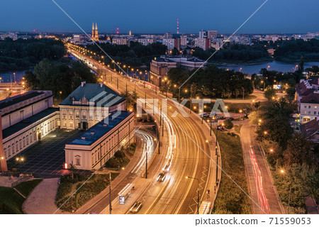 City of Warsaw by night City of Warsaw by night 71559053