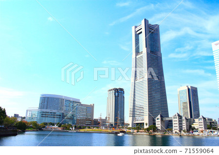 Scenery of Yokohama City, Yokohama Landmark Tower and its surroundings Scenery of Yokohama City, Yokohama Landmark Tower and its surroundings 71559064