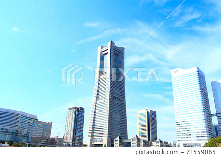 Scenery of Yokohama City, Yokohama Landmark Tower and its surroundings Scenery of Yokohama City, Yokohama Landmark Tower and its surroundings 71559065