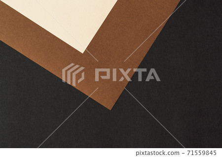Paper for pastel overlap in black, beige and terracotta colors for background, banner, presentation template. Trendy paper for pastel background in vintage style. 71559845