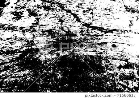 Grunge black and white texture background (Vector). Use for decoration, aging or old layer 71560635