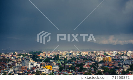 Dark clouds over Patan and Kathmandu, Nepal Dark clouds over Patan and Kathmandu, Nepal 71560871