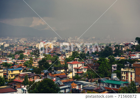 Dark clouds over Patan and Kathmandu, Nepal Dark clouds over Patan and Kathmandu, Nepal 71560872