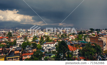 Dark clouds over Patan and Kathmandu, Nepal Dark clouds over Patan and Kathmandu, Nepal 71562066