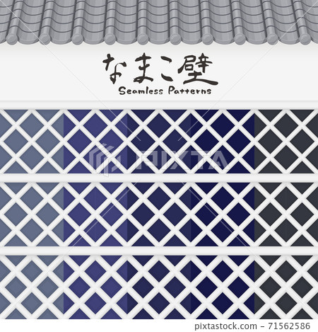 納馬科牆無縫圖案_日式素材集_插圖 71562586