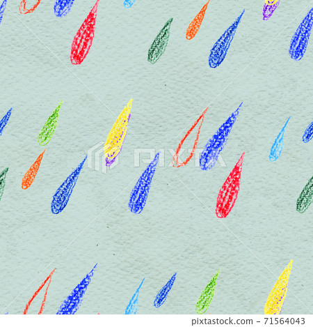 Coloful rain drops seamless pattern 71564043